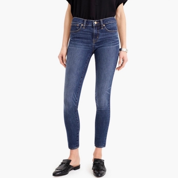 J. Crew 8" Toothpick Skinny Cropped Jeans - Size 31P / 31 Womens Petite Capris - Picture 1 of 6